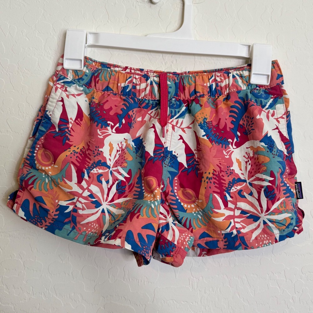 Patagonia‎ Womens 100% Nylon Baggies Shorts XS Pink Tropical Floral 2.5 Gorpcore